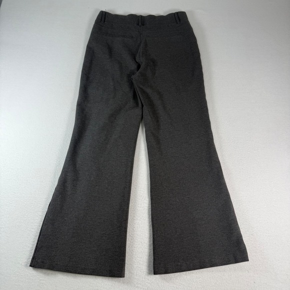 Quince Grey Wide Leg Flare Pants Stretch Knit Comfort Size M Womens Career - Picture 3 of 8